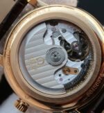 Replica Omega MKF De Ville 39mm RG Co-Axial White Dial Diamonds Markers Leather A2202 - Image 5
