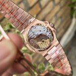 Patek Philippe Replica 11 Watch Nautilus 5712 Rose Gold Wrapped Chocolate Dial GRF 40mm - Image 6