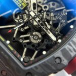 Richard Mille RM35-01 Rafael Nadal Carbon NTPT Best Copies Watches White Rubber Strap ZF Factory 49,9x43mm - Image 6