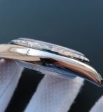 Replica Rolex Day-Date SS Diamonds Bezel Ice Blue Dial Crystal Markers SS Bracelet A3255 - Image 4
