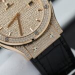 Hublot Classic Fussion King Gold Best Replica Watches Custom Full Moissanite Diamonds 42mm - Image 6