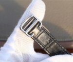 Replica Cartier Ballon Bleu de Cartier Tourbillon SS paved Diamonds Leather Strap - Image 7