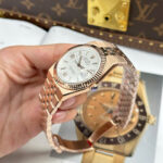 Rolex Land-Dweller 127235 Rose Gold Honeycomb Motif Dial Luxury Fake Watches 40mm - Image 3