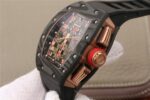 Replica Richard Mille RM011 NTPT Lotus F1 Team RG Chronograph KVF Crystal Skeleton Dial Red Black Rubber Strap A7750 - Image 5