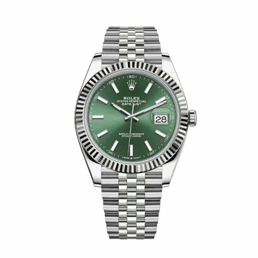 1DC65B37-AF62-A4A8-48B6-9DF99D9F1575.jpg Datejust 41 Mint Green Dial Replica - Image 1