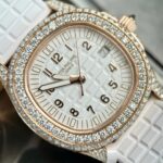 Patek Philippe Aquanaut 5069R With Moissanite Replica Watch PPF 35.2mm - Image 6