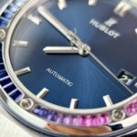 Hublot Classic Fusion Blue Synthetic Gemstone Replica Watch 42mm - Image 4
