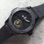 Replica Hublot Big Bang Tourbillon Ceramic Case Black Dial Rubber Strap - Image 2