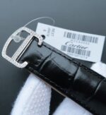 Replica Cartier Tourbillon SS Diamonds Dial Bezel Leather Strap - Image 6