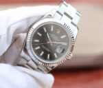 Replica Rolex DateJust 41mm 126300 Noob Black Dial Stick Markers SS Oyster Bracelet A3235 - Image 2