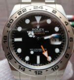Replica Rolex EXPLORER II 42mm 216570 Noob Black Dial SS Bracelet A3187 - Image 3