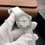 Hublot Rep 11 Watch Classic Fusion White Moissanite Diamond Case 38mm - Image 2