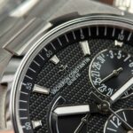 Vacheron Constantin Luxury Fake Watches Overseas Dual Time 47450 Black Dial Metal Wire 9F Factory 42mm - Image 5