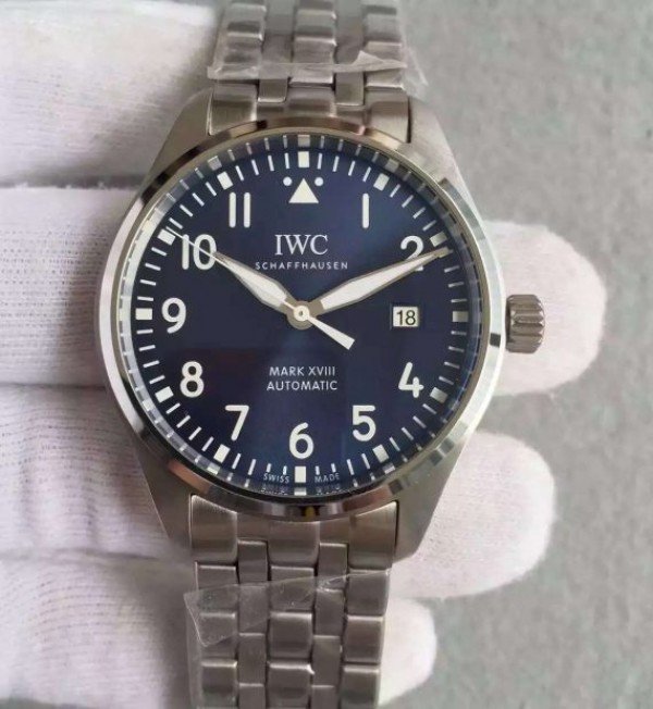 1FF3BC28-2B16-18E9-C39C-B66906BADDB1.jpg Replica IWC MKF Mark XVIII Le Petit Prince Blue Dial SS Bracelet A2892 - Image 1