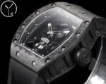 Best Richard Mille RM 052 Replica Black Carbon Fiber Case Watch ?C Men’s Luxury Watch With Skeleton Skull Dial - Image 5