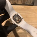 Elegant Swiss Richard Mille RM 07-01 Replica White Ceramic & Rose Gold Diamond Dial Watch ?C Luxury Style For Women - Image 4