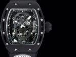 Swiss Richard Mille RM 052 Replica Watch ?C Skeleton Tourbillon, Skull Face, Black Rubber Strap, AAAAA Quality - Image 2