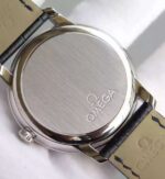 Replica Omega MKF De Ville 39.5mm SS Black Dial Blue Leather Strap A8500 - Image 3