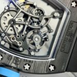 Richard Mille RM055 Replica Watch Full Carbon Case Rubber Strap 45mm - Image 9