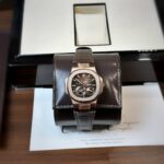 Patek Philippe Replica 1:1 Watch Nautilus 5712 Chocolate Dial Leather Strap GR Factory 40mm