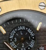 Replica Audemars Piguet JF Royal Oak 41mm 26574 YG Black Dial Leather Strap A5134 - Image 4
