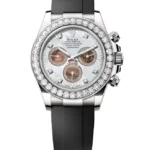 Rolex Cosmograph Daytona Oyster, 40 mm, white gold and diamondsReference 126589RBR(1:1 replica)