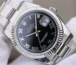 Replica Rolex DateJust 36mm SS 116234 ARF Black Dial Roman Markers 904L Oyster Bracelet SA3135 - Image 3