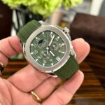 Patek Philippe Aquanaut 5261G Best Replica Watches Green Dial Rubber Strap 40mm - Image 4