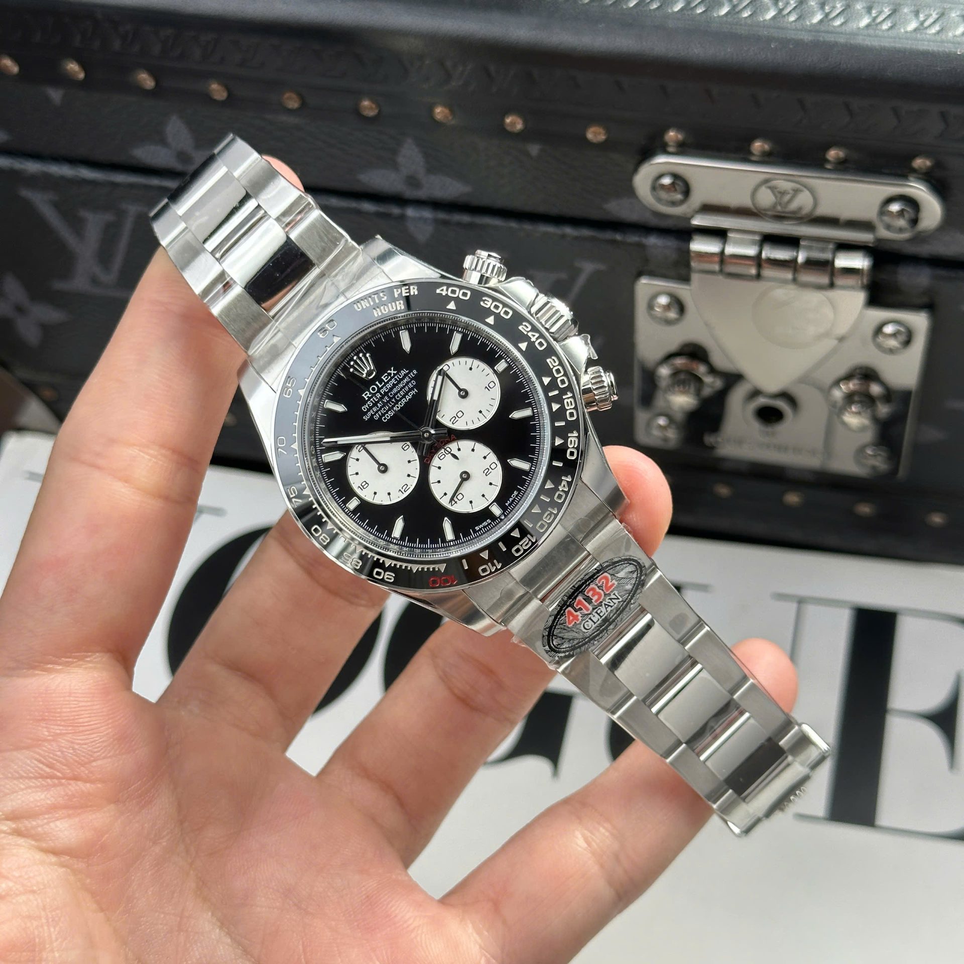 21C9A22F-ADCC-3D37-BAF4-FD29297759B1.jpg Rolex Daytona 126529LN Le Mans Replica Watch Movement Calibre 4132 Clean Factory 40mm - Image 1