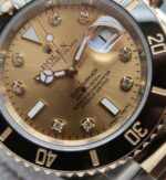 Replica Rolex Submariner 116613 LN Noob YG Wrapped Bezel YG Dial SS/YG Bracelet A3135 - Image 2