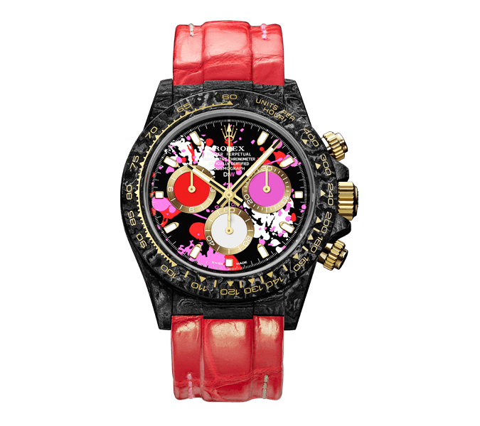 221AD5BB-1068-4508-9D87-868DB35DBD48.webp ROLEX Diw Daytona motley red 40mm oyster black(1:1 replica) - Image 1