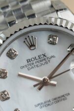Rolex DateJust Lady Fake Watch Dial Mother Of Pearl Jubilee Strap 31mm - Image 6