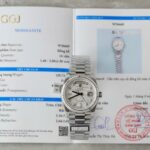Rolex Day-Date Meteorite Dial Replica Watches Moissanite Diamonds Custom QF Factory 36mm