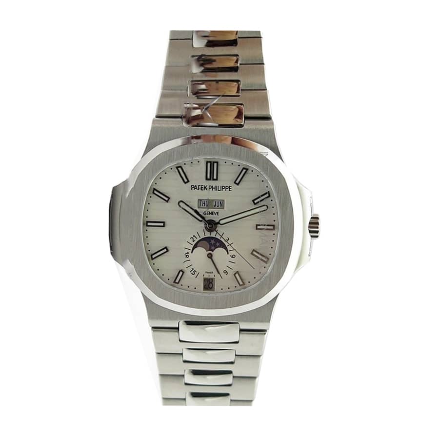226E527B-FF40-3A22-B124-8CA7398BEE6E.jpg Patek Philippe Nautilus White Dial Replica - Image 1