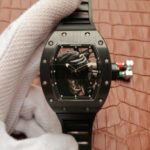 Replica Richard Mille RM52-02 Horse Unique Piece Real Ceramic Black Rubber Strap MIYOTA8215