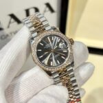 Rolex DateJust Women s Replica Watch With Diamonds Gray Dial EW Factory 31mm - Image 2
