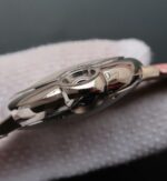 Replica Cartier Ballon Bleu 36mm White Textured Dial Pink Leather Strap - Image 3