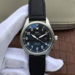 Replica IWC XF Mark XVIII IW327001 Black Dial Leather Strap