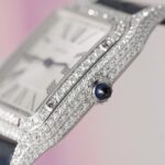 Cartier Replica 1:1 Watch Santos Dumont Large With Full Moissanite Diamond Hong Kong 42mm - Image 7
