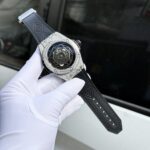 Hublot Replica 1:1 Watch Big Bang Sang Bleu Titanium With Full Stone 44mm - Image 3