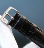 Replica Omega MKF De Ville 39mm Co-Axial White Dial Diamonds Markers Leather A2202 - Image 6