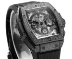 Hublot SPIRIT OF BIG BANG Chronograph, 45 mm Textured rubber strap(1:1 replica) - Image 4