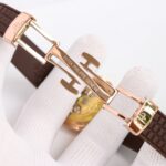 Fake Patek Philippe Replica Watch Aquanaut Ladies Embossed Brown Arabic Diamond Bezel Rose Gold Composite 35.6mm 5068R-001 TWF(1:1 replica) - Image 8