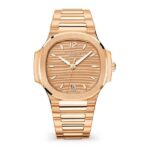 Patek Philippe Nautilus Rose Gold 7118-1R-010 with Golden Brown Opaline dial(1:1 replica) - Image 5