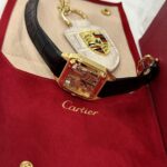 Cartier Replica Watch Santos WHSA0031 Quartz Leather Strap 31x43mm - Image 5