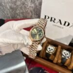 Rolex Replica 1:1 Watch Day-Date 228235 Green Dial Rose Gold Plated GM Factory V2 40mm - Image 3