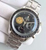 Replica Omega Speedmaster Apollo 11 40th anniversary Black Dial SS Bracelet Manual Winding - Image 2