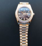Replica Rolex Noob Day-Date 218399 YG Black Dial Bracelet A3255 - Image 3