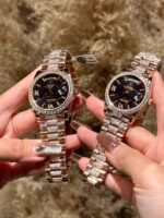 Rolex Day-Date Replica Watch Meteorite Dial Custom Moissanite Diamonds Hong Kong 40mm - Image 4