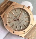 Replica Audemars Piguet JF Royal Oak 37mm 15450 RG Gray Dial RG Bracelet A3120 - Image 3